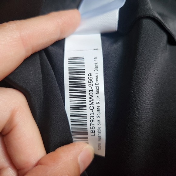 NWT Quince Washable Silk Square Neck Maxi Dress Size Medium - Picture 7 of 11